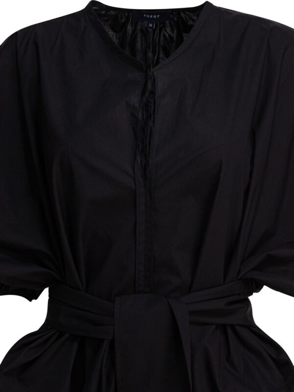 "Soeur" robe femme noire Alger en coton – Image 3
