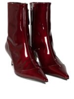 "Aeyde" bottine Roe bordeaux cuir verni - Image 2