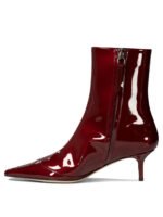 "Aeyde" bottine Roe bordeaux cuir verni - Image 3