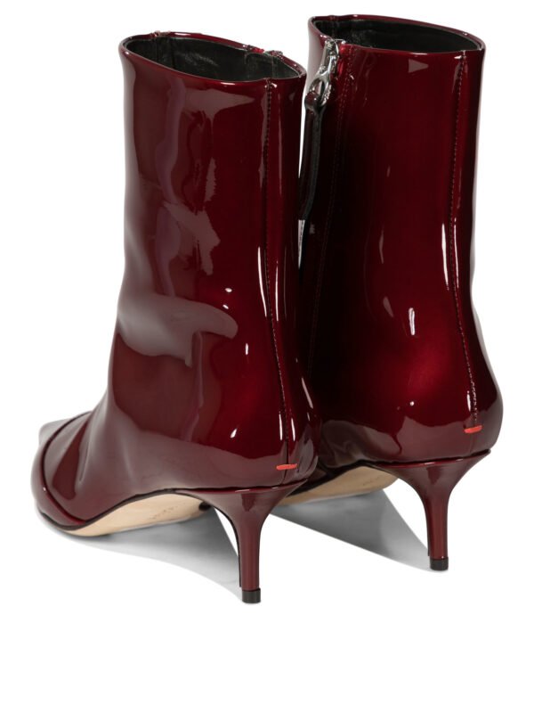"Aeyde" bottine Roe bordeaux cuir verni - Image 4