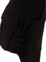 "Rick Owens" jupe courte femme noire Stefan en laine coupe ajustée – Image 4