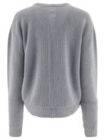 "Rick Owens" Pull femme bleu clair en laine coupe ample – Image 2