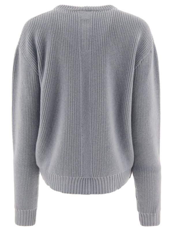 "Rick Owens" Pull femme bleu clair en laine coupe ample – Image 2