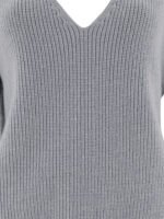 "Rick Owens" Pull femme bleu clair en laine coupe ample – Image 3