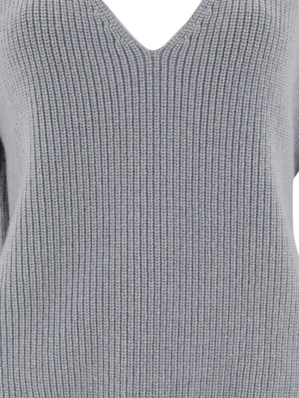 "Rick Owens" Pull femme bleu clair en laine coupe ample – Image 3