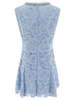 "Self-portrait" robe femme bleue en polyester – Image 2
