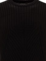 "Rick Owens" Pull homme noir en coton coupe regular – Image 3