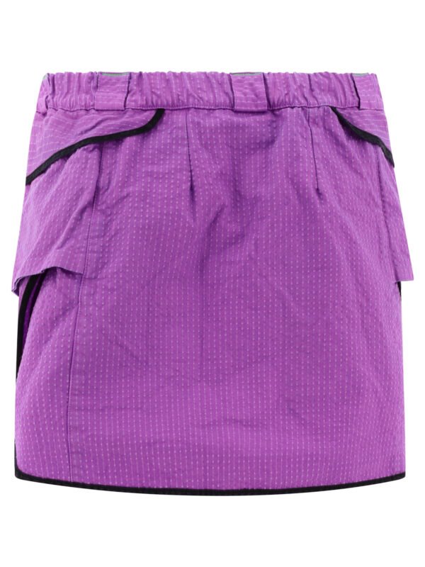 "Rayon Vert" jupe femme violette coton coupe regular – Image 2
