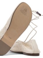 "Alohas" ballerines femme blanches en coton recyclé – Image 5