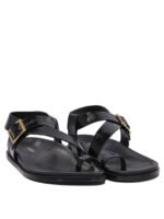 "Alohas" sandales femme noires en cuir – Image 2