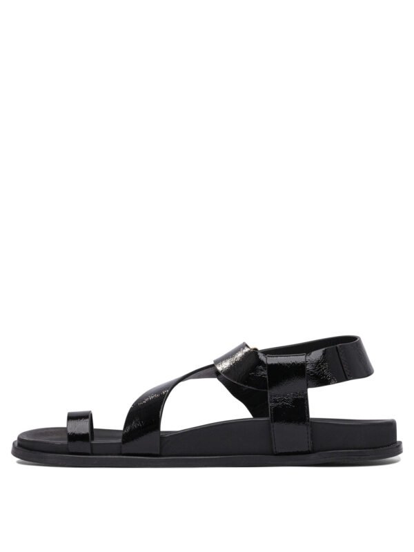 "Alohas" sandales femme noires en cuir – Image 3