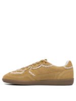 "Alohas" sneakers femme jaunes en cuir semelle caoutchouc – Image 3