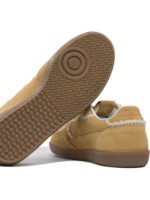 "Alohas" sneakers femme jaunes en cuir semelle caoutchouc – Image 5