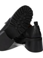 "Ganni" mocassins femme noirs à plateforme et boucle en polyester recyclé – Image 5