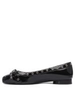 "Ganni" ballerines femme noires à nœud ajouré en coton recyclé et polyuréthane – Image 3