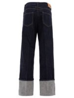 "Sandbeige" Jean femme bleu en coton coupe droite – Image 2