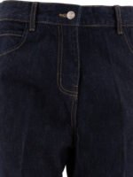"Sandbeige" Jean femme bleu en coton coupe droite – Image 3
