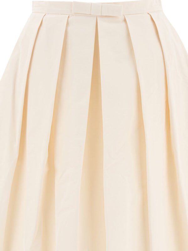 "Sandbeige" jupe blanche en polyester et coton pour femme – Image 3