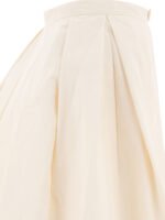 "Sandbeige" jupe blanche en polyester et coton pour femme – Image 4