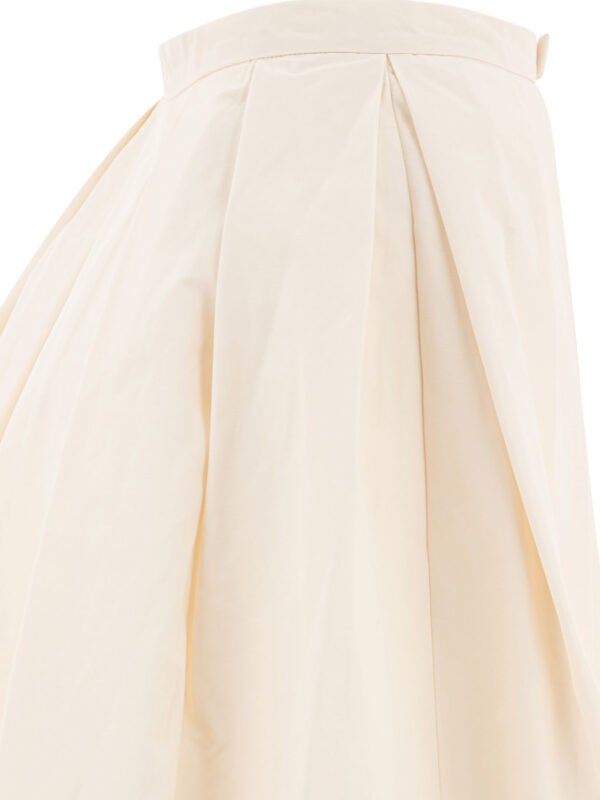 "Sandbeige" jupe blanche en polyester et coton pour femme – Image 4