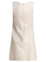 "Sandbeige" robe blanche en coton et lin pour femme – Image 2