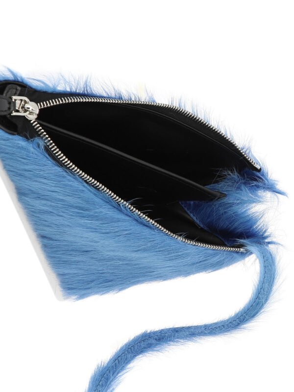 "Marni" Sac bandoulière homme bleu clair en cuir - Image 5