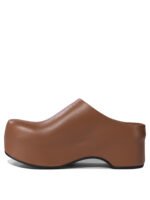 "Marni" sabots chunky en cuir marron pour femme – Image 3