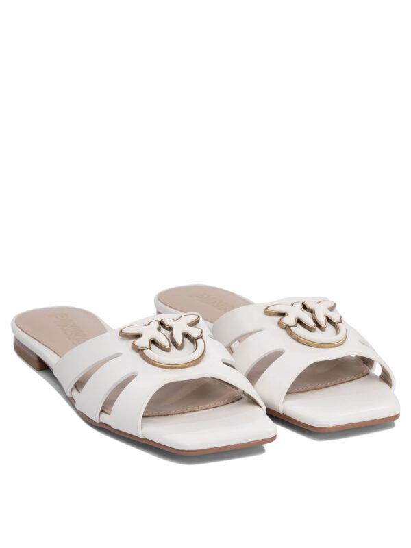 "Pinko" sandales femme blanches cuir – Image 2