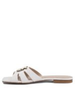 "Pinko" sandales femme blanches cuir – Image 3