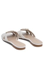 "Pinko" sandales femme blanches cuir – Image 4