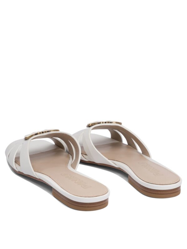 "Pinko" sandales femme blanches cuir – Image 4
