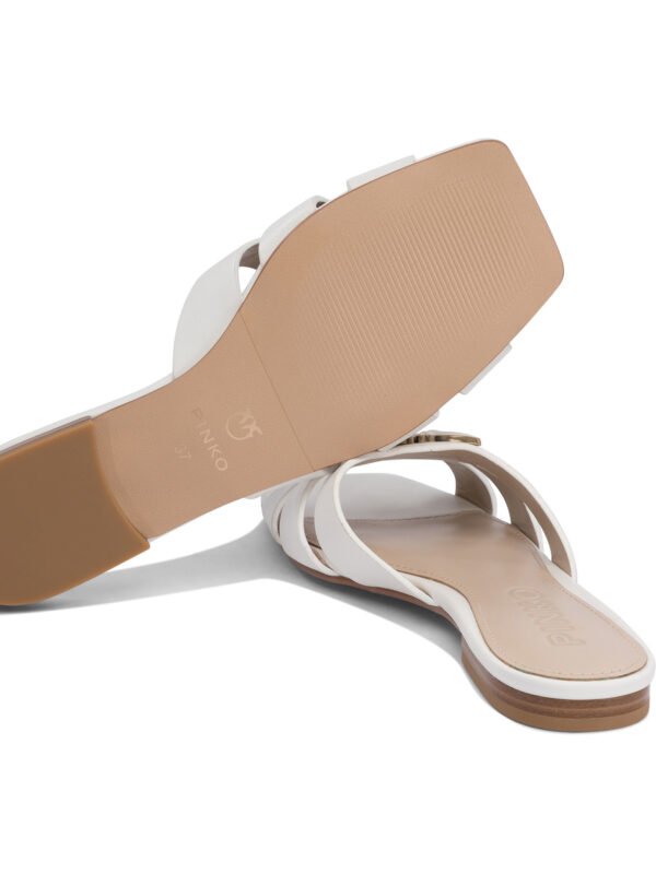 "Pinko" sandales femme blanches cuir – Image 5