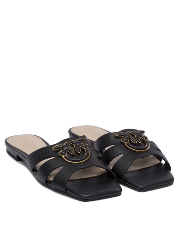 "Pinko" sandales femme noires cuir – Image 2
