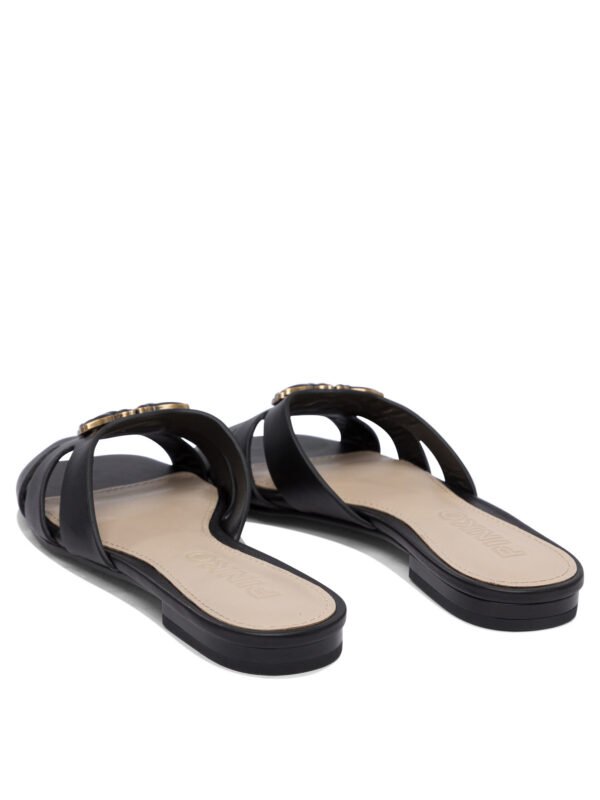 "Pinko" sandales femme noires cuir – Image 4
