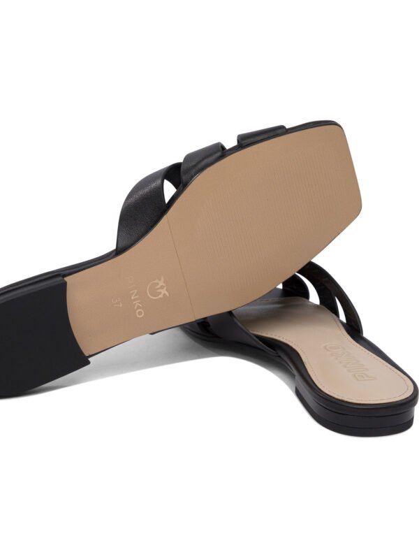 "Pinko" sandales femme noires cuir – Image 5
