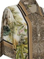 "Elie Saab" chemise femme marron imprimé Savannah en viscose – Image 4