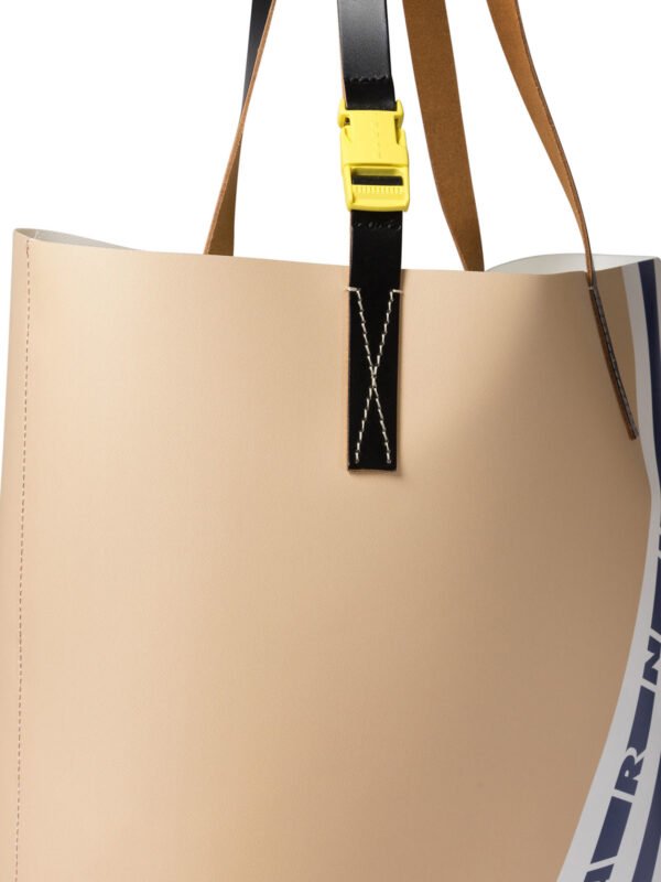 "Marni" Sac bandoulière homme beige en polyuréthane – Image 4