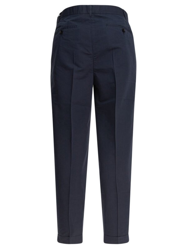 "Tom Ford" pantalon homme bleu coton soie coupe regular – Image 2