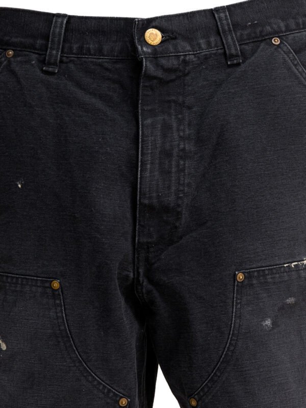 "©SAINT M××××××" short homme noir en jean 100 % coton – Image 3