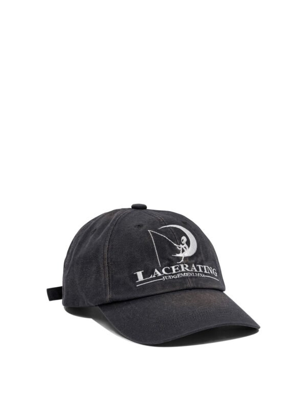 "©SAINT M××××××" casquette noire en coton pour homme – Image 2