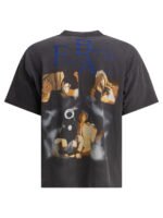 "©SAINT M××××××" t-shirt noir en coton technique coupe regular pour homme – Image 2