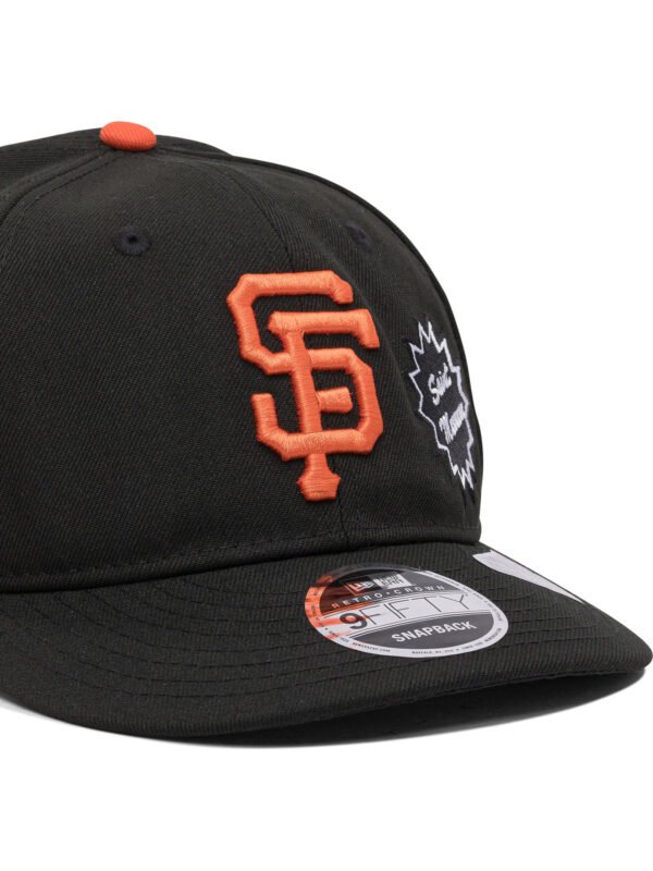 "©SAINT M××××××" casquette noire en coton pour homme style streetwear – Image 4