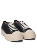 "Marni" sneakers femme noires en cuir Pablo – Image 2