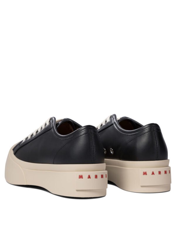 "Marni" sneakers femme noires en cuir Pablo – Image 4