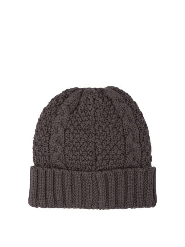 "Rakkì" bonnet femme marron en laine mérinos - Image 2