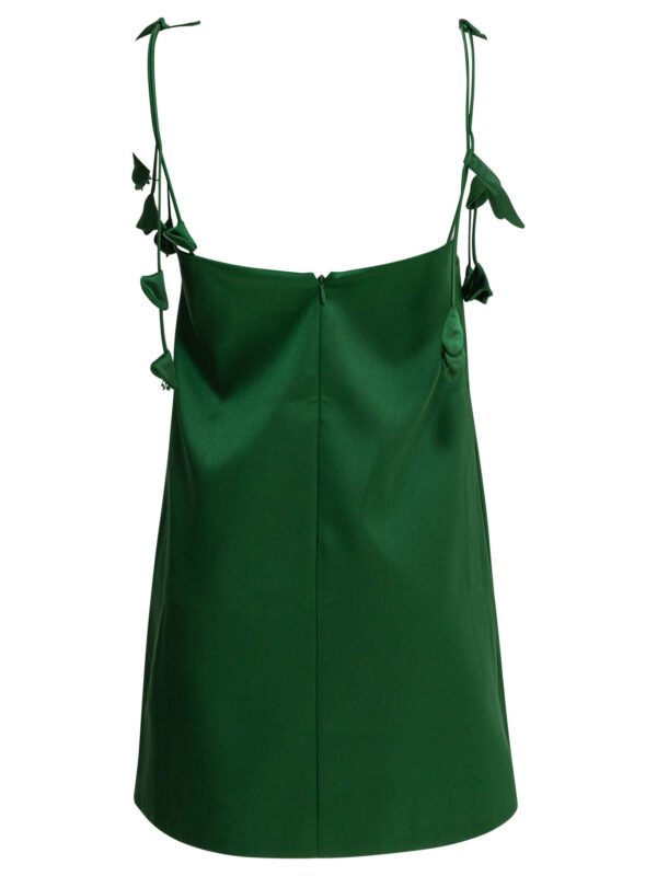 "Self-Portrait" robe femme verte en polyester - Image 2