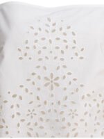 "Self-Portrait" top femme blanc en coton – Image 3