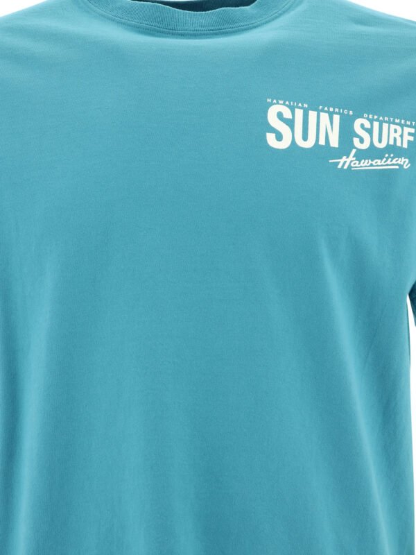 "Sun Surf" t-shirt homme bleu coton coupe regular – Image 3
