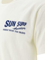 "Sun Surf" t-shirt Ginza blanc en coton coupe regular à manches courtes pour homme – Image 4