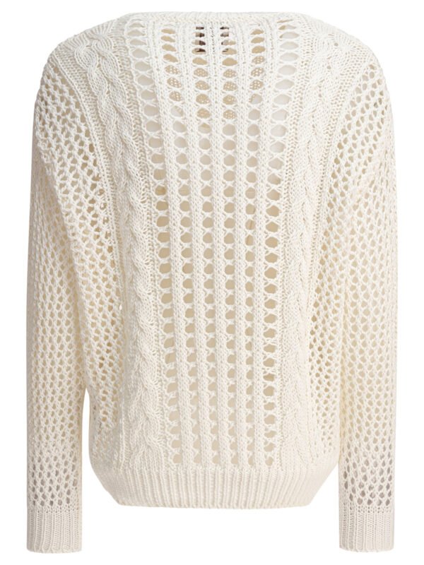 "Rakkì" pull femme blanc en coton – Image 2